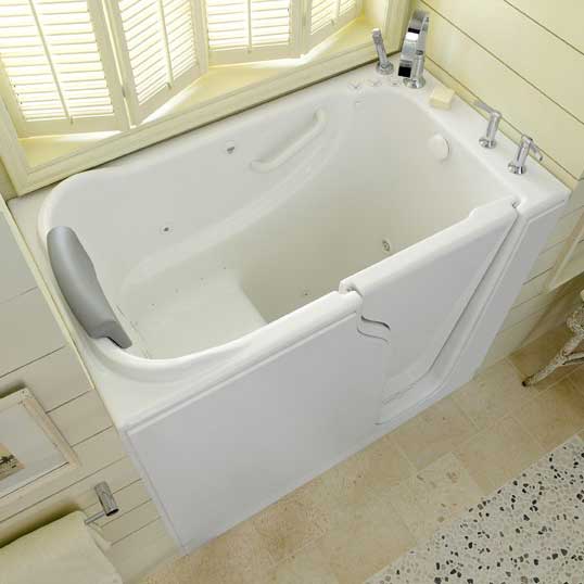 Accessible Shower Right Drain Freedom Bathtub