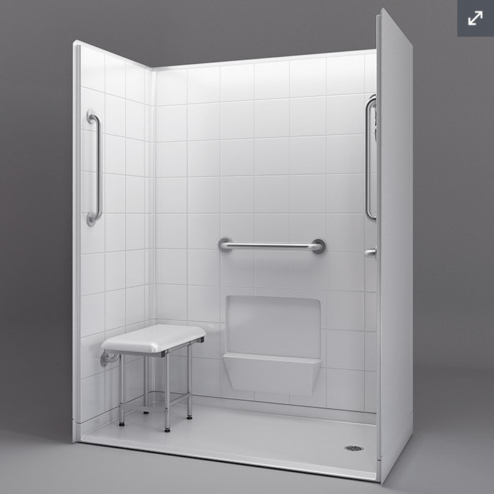 Accessible Shower Right Drain Freedom Showers